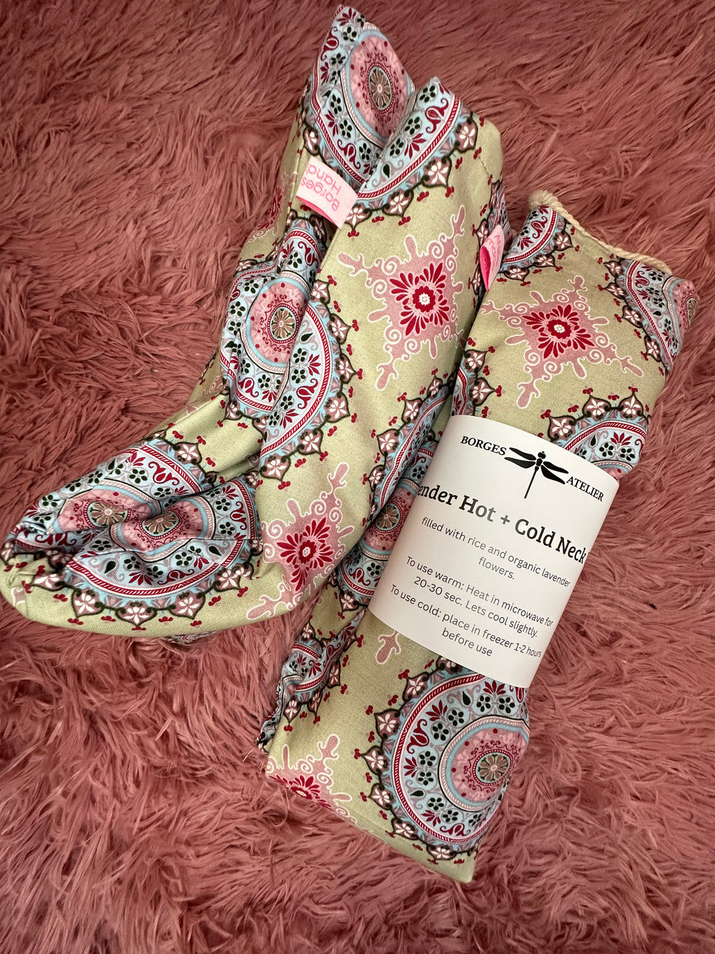 Lavendel Nackenkissen "Breathe" grün