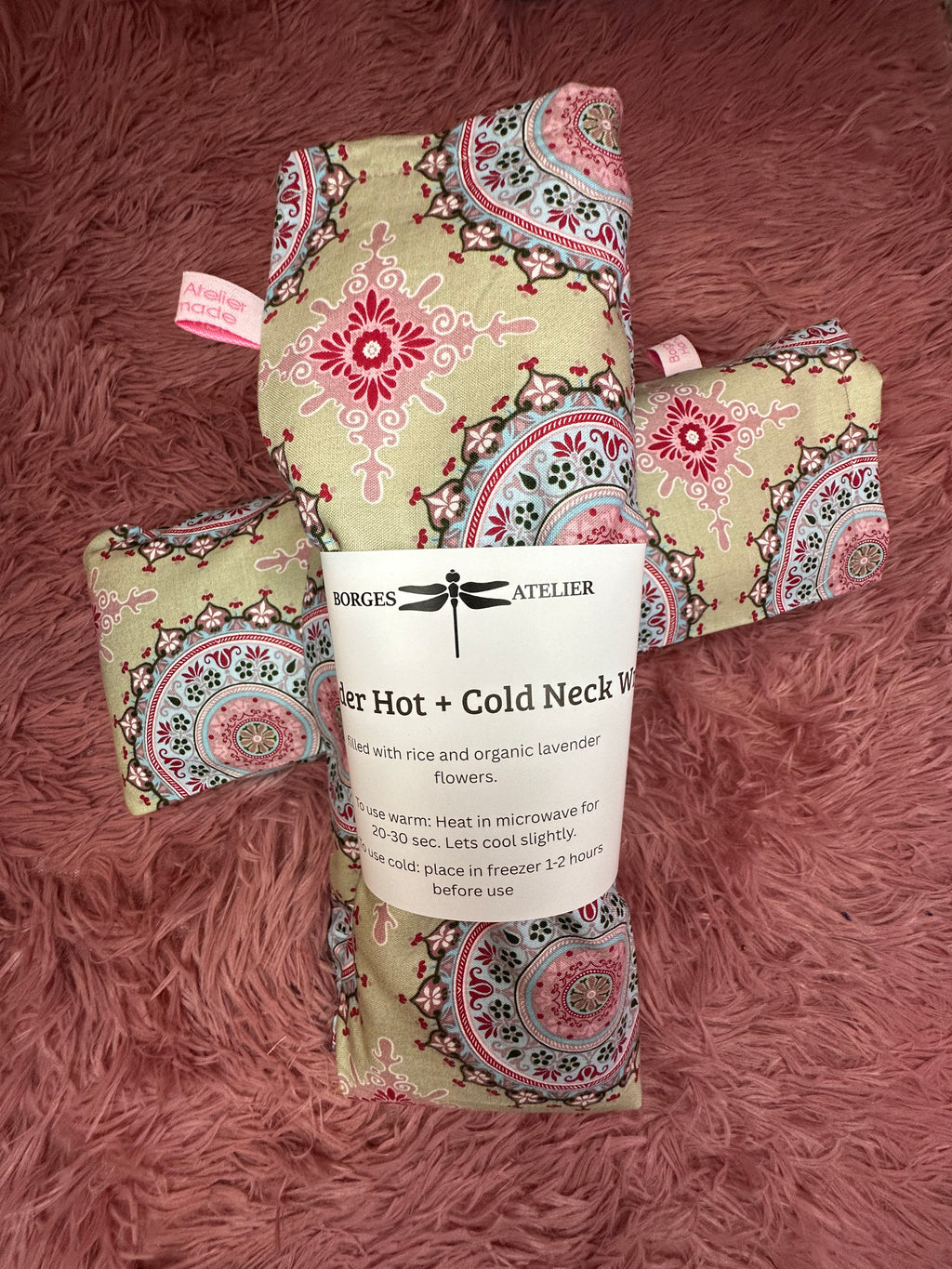 Lavendel Nackenkissen "Breathe" grün