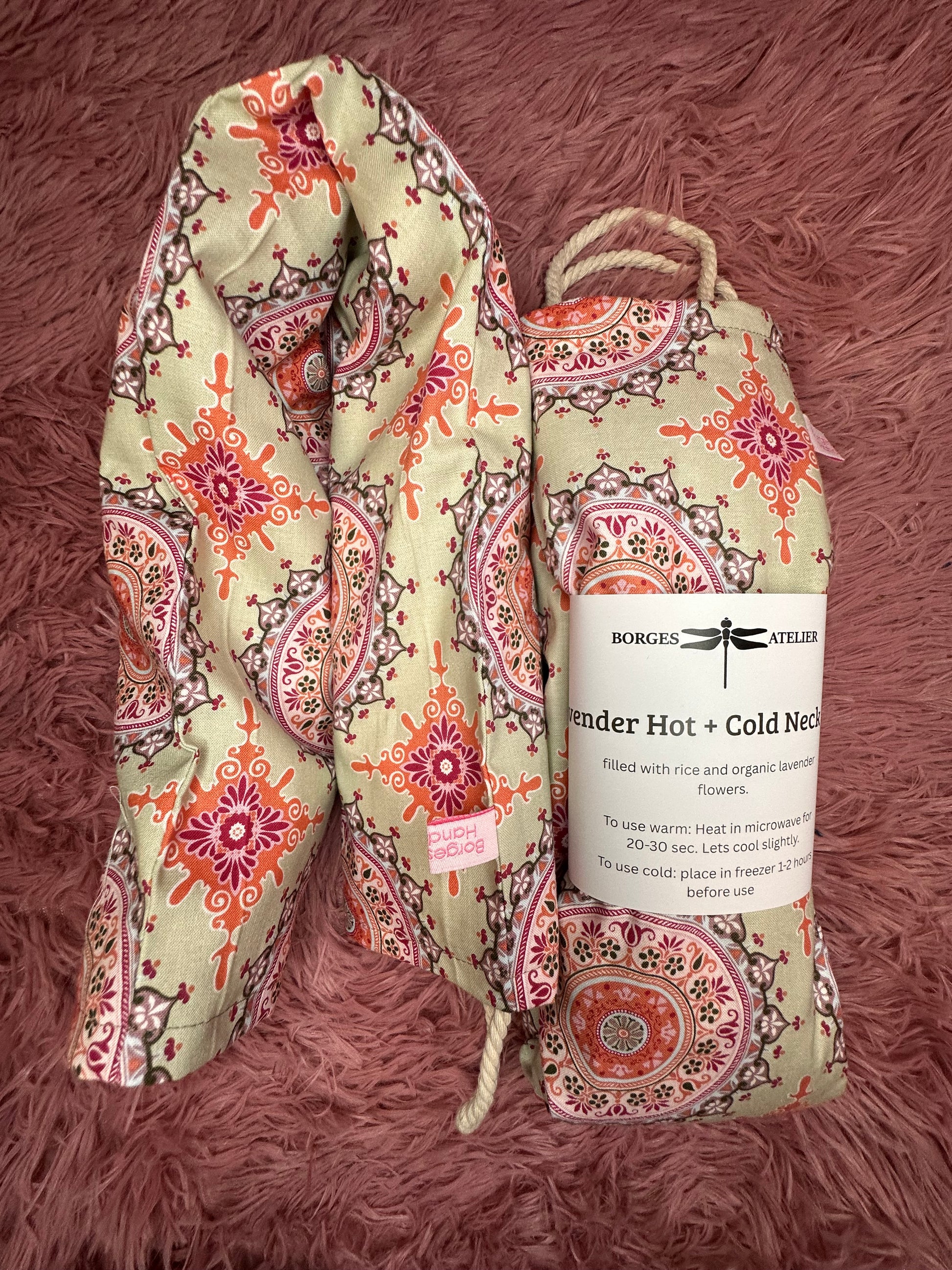 Lavendel Nackenkissen "Breathe" Grau