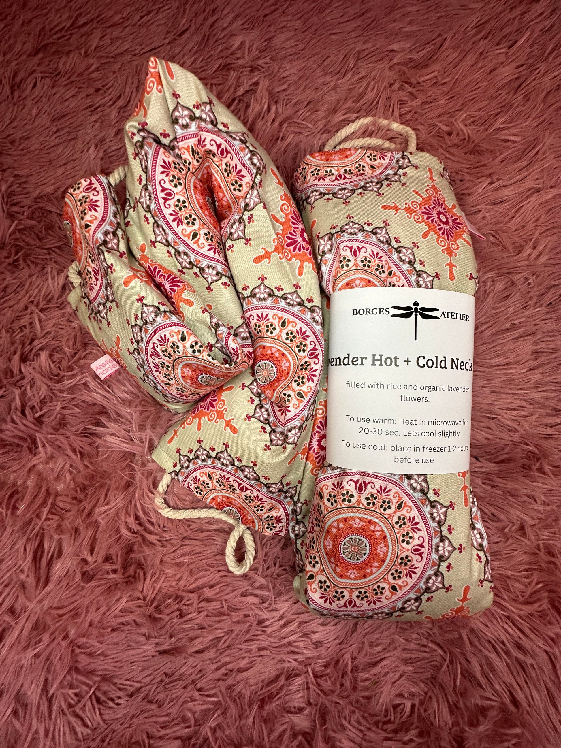 Lavendel Nackenkissen "Breathe" Grau