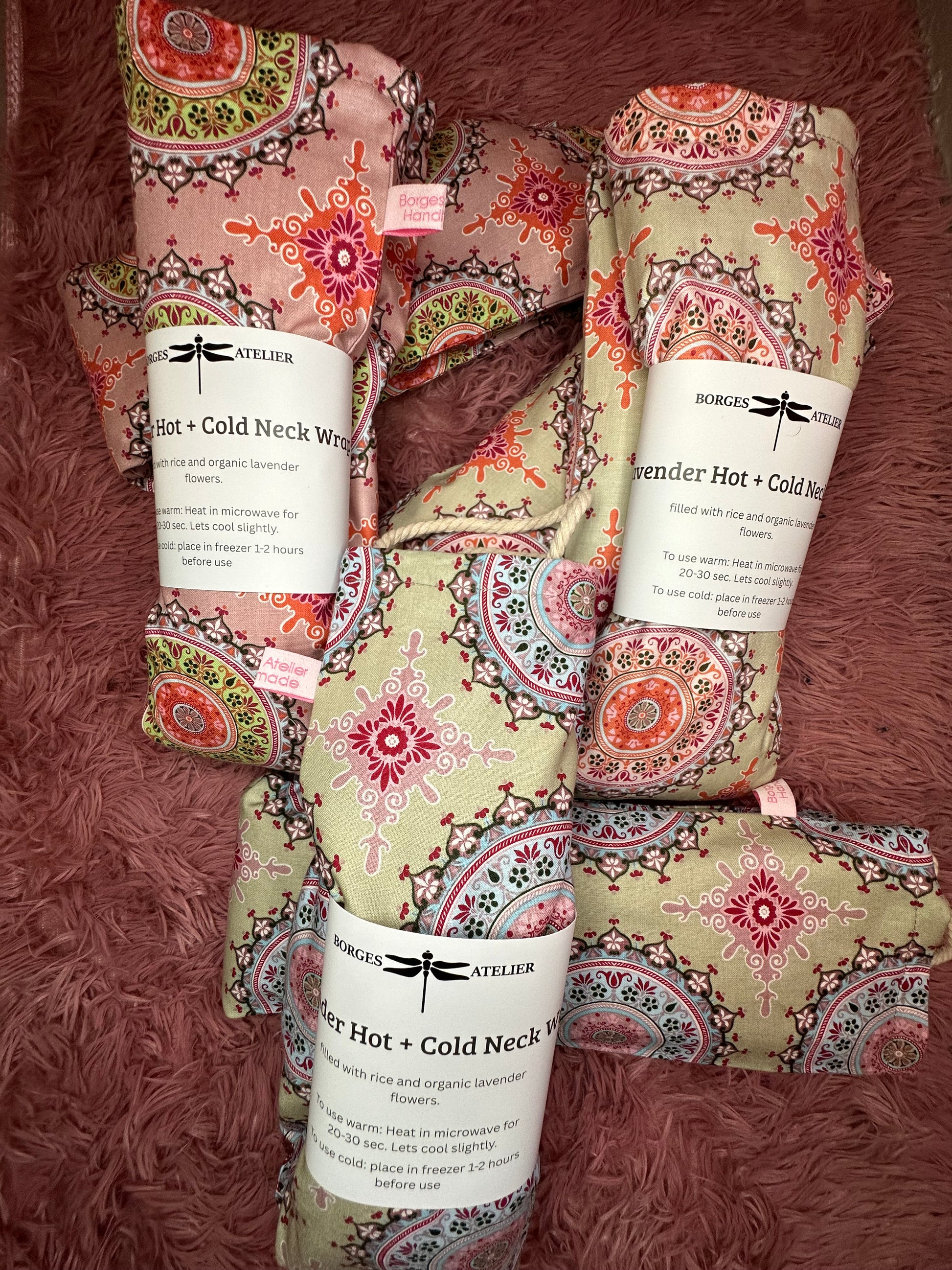 Lavendel Nackenkissen "Breathe" Grau