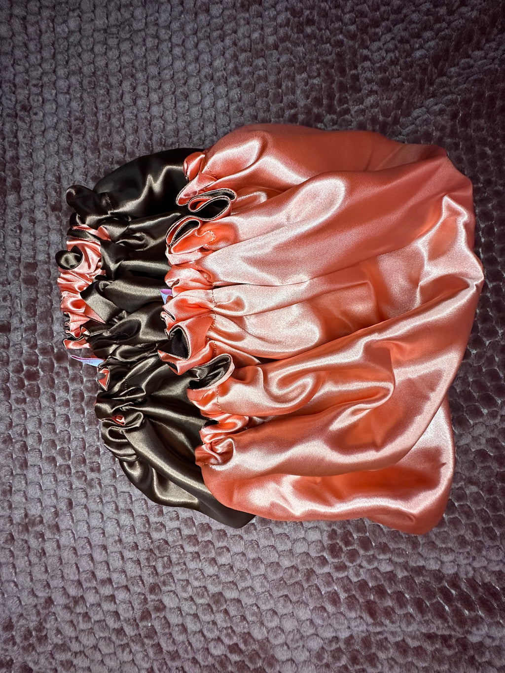 Hair Bonnet Chocolat and Peach