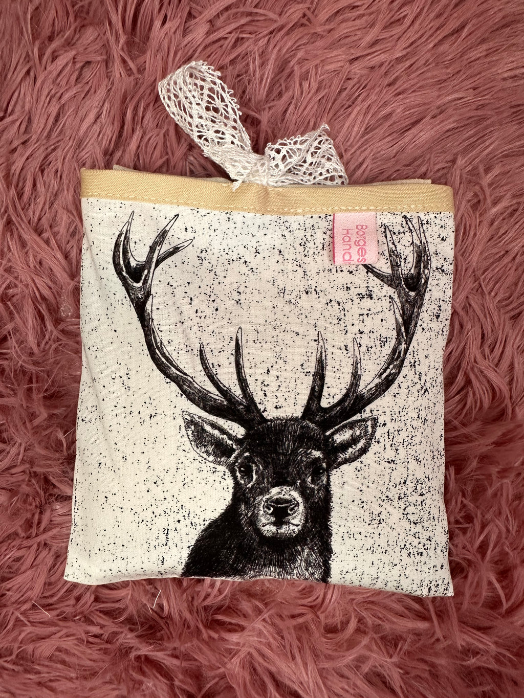 Traubenkern Pouch "Animals" Hirsch