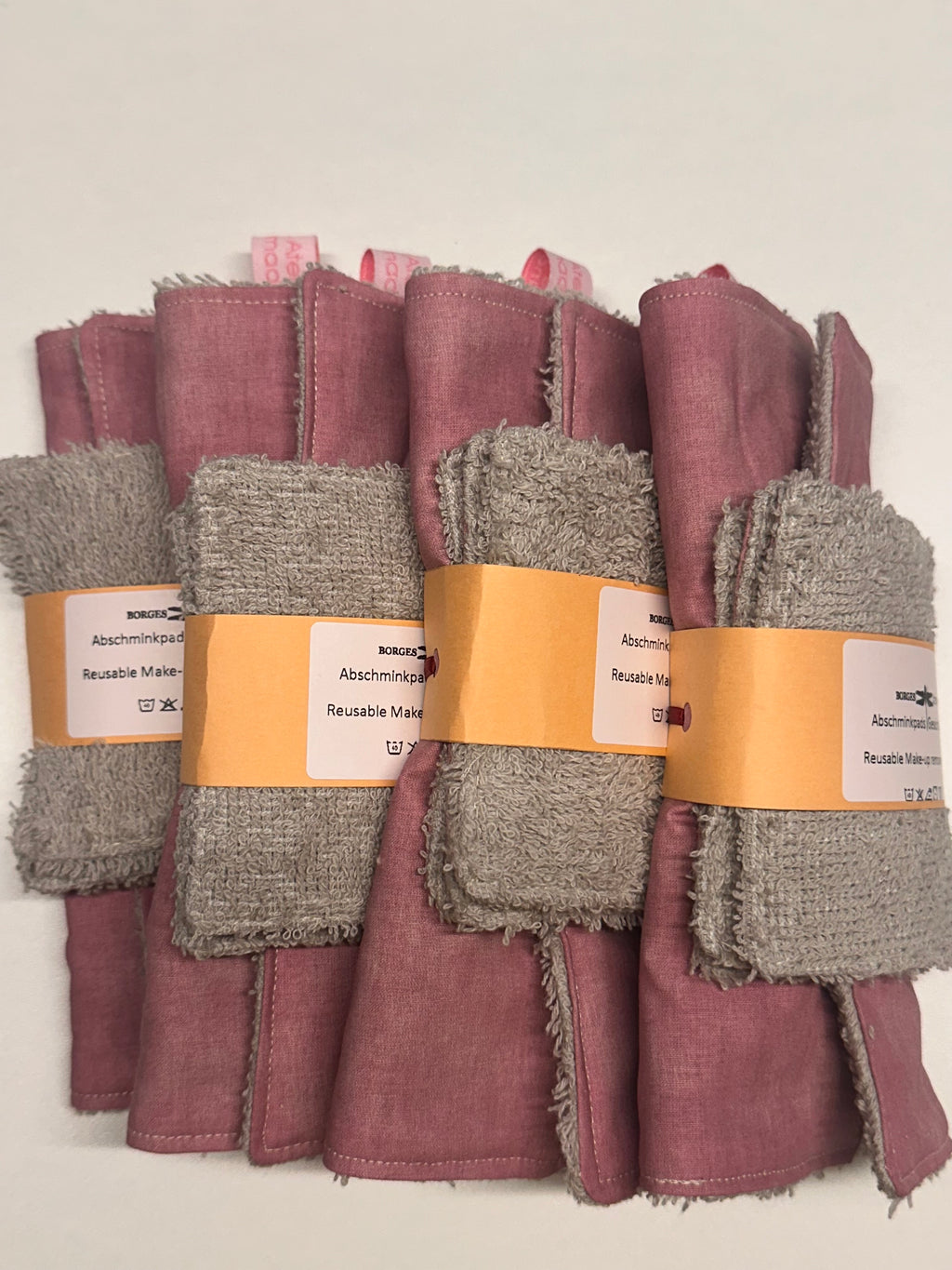 Reusable Make-Up Remover & Towel "Dark Pink"