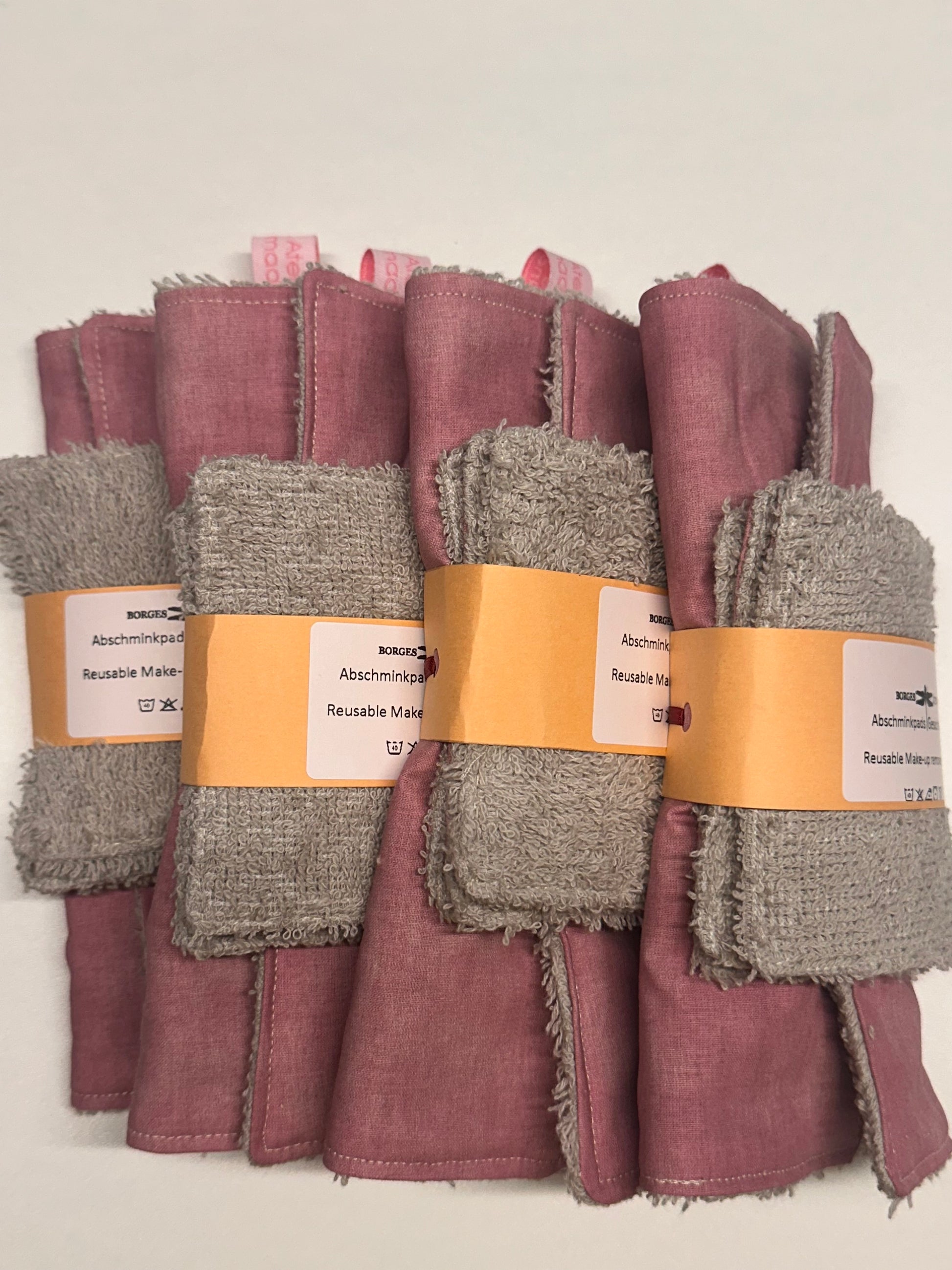 Reusable Make-Up Remover & Towel "Dark Pink"