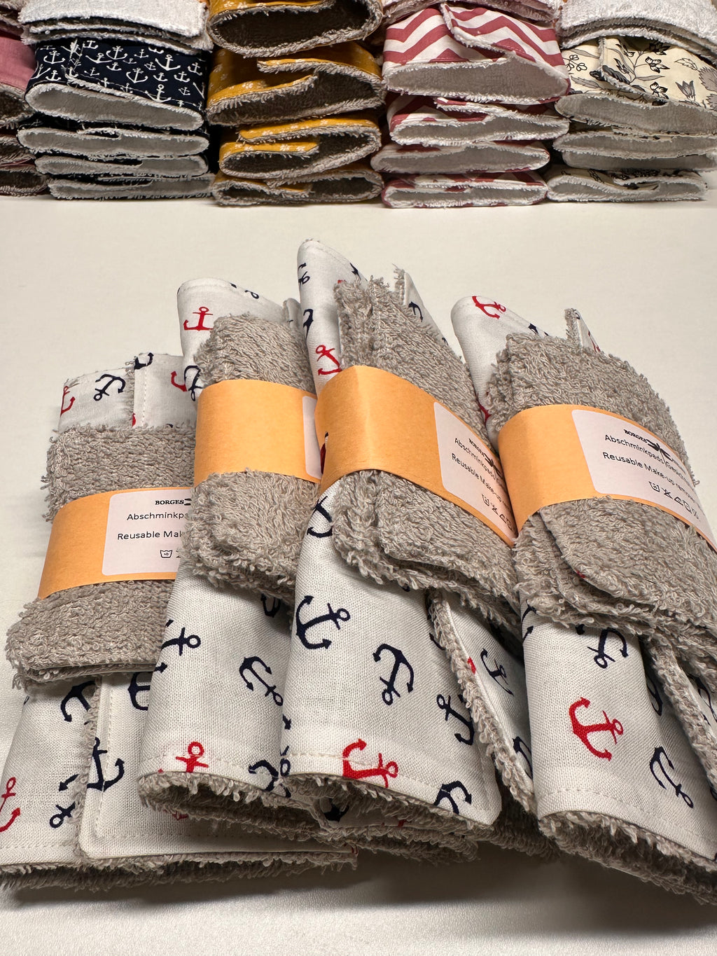 Reusable Make-Up Remover & Towel "Anker Tricolor"