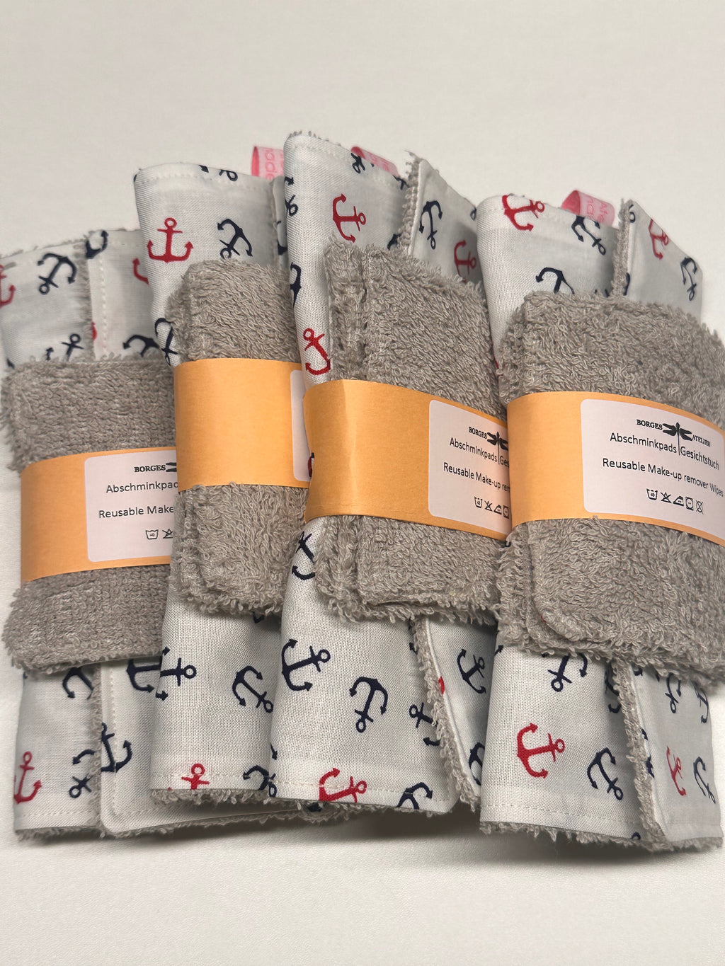 Reusable Make-Up Remover & Towel "Anker Tricolor"