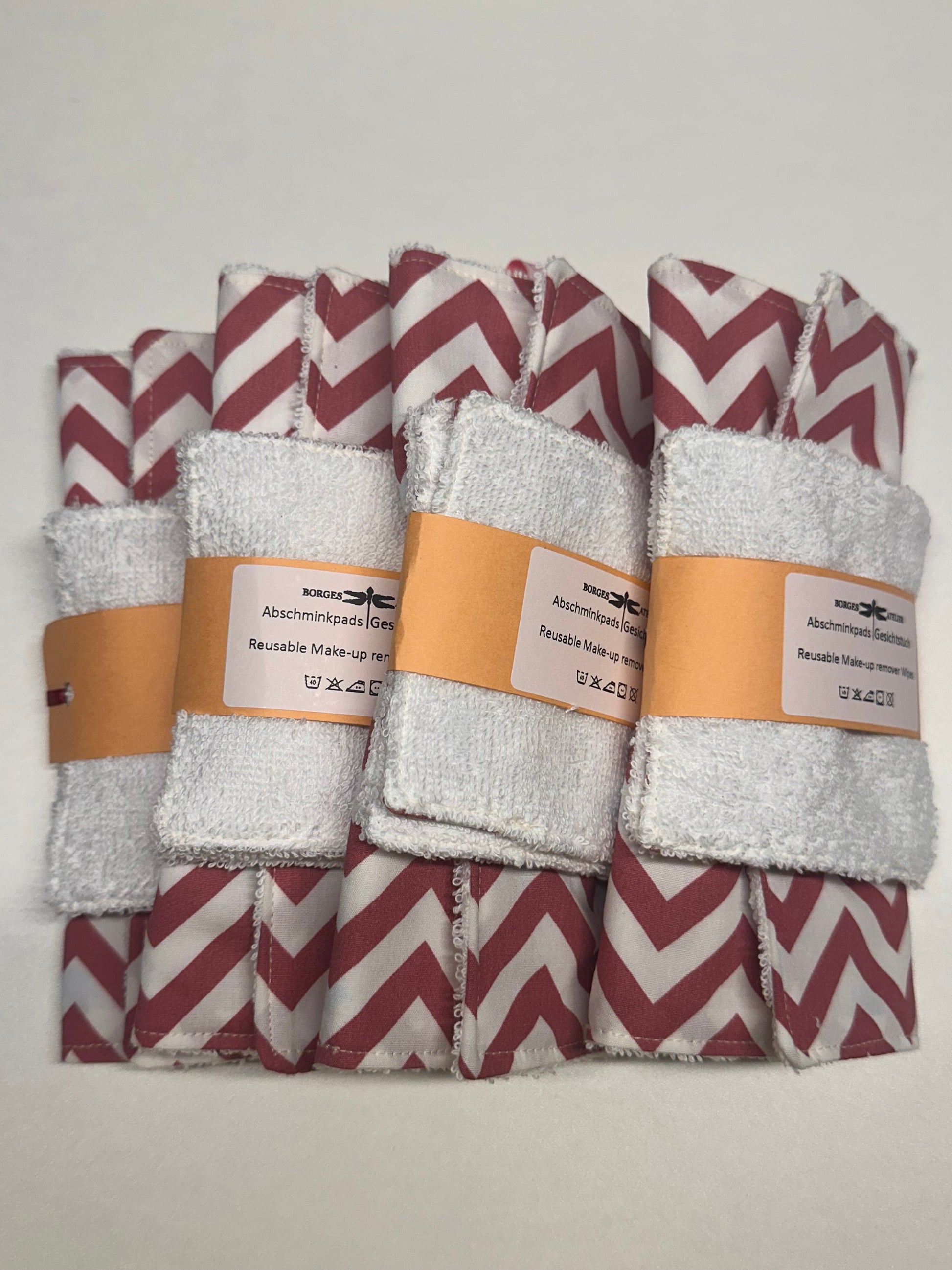 Reusable Make-Up Remover & Towel "Pink Lines"