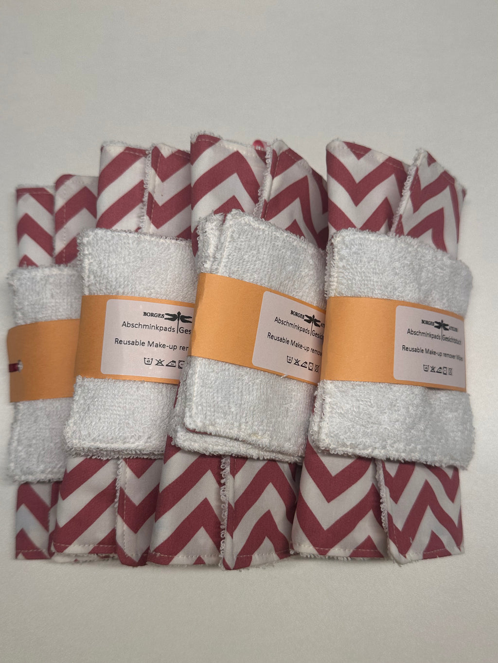 Reusable Make-Up Remover & Towel "Pink Lines"