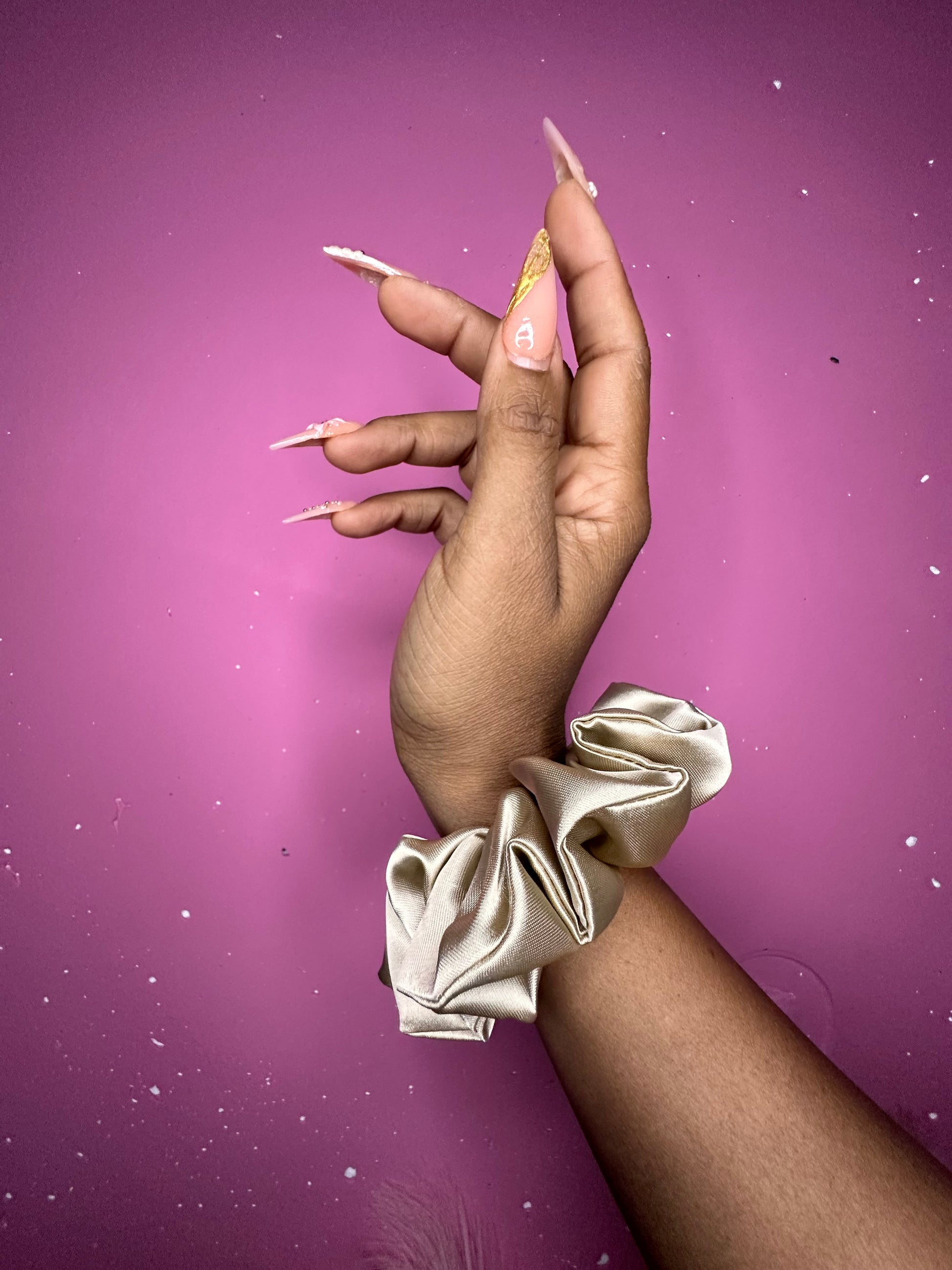 Scrunchies Beige Bloom