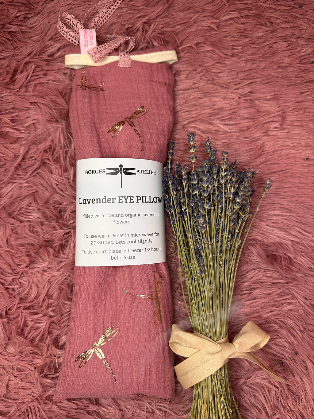 Lavender Eye Pillow "Dragon Fly"