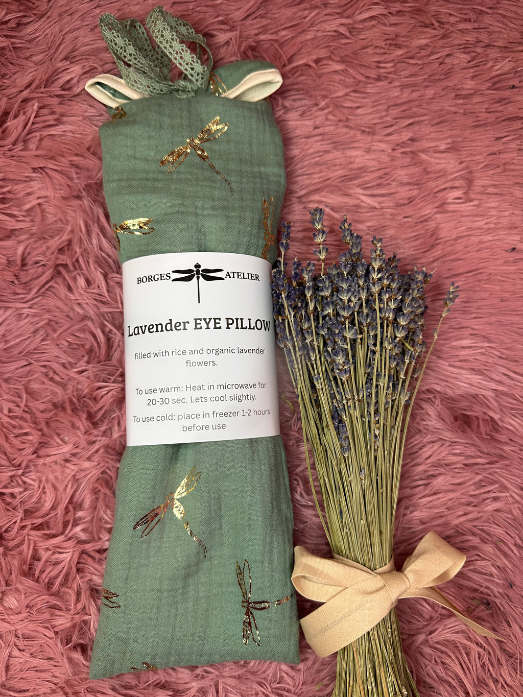 Lavender Eye Pillow "Dragon Fly"