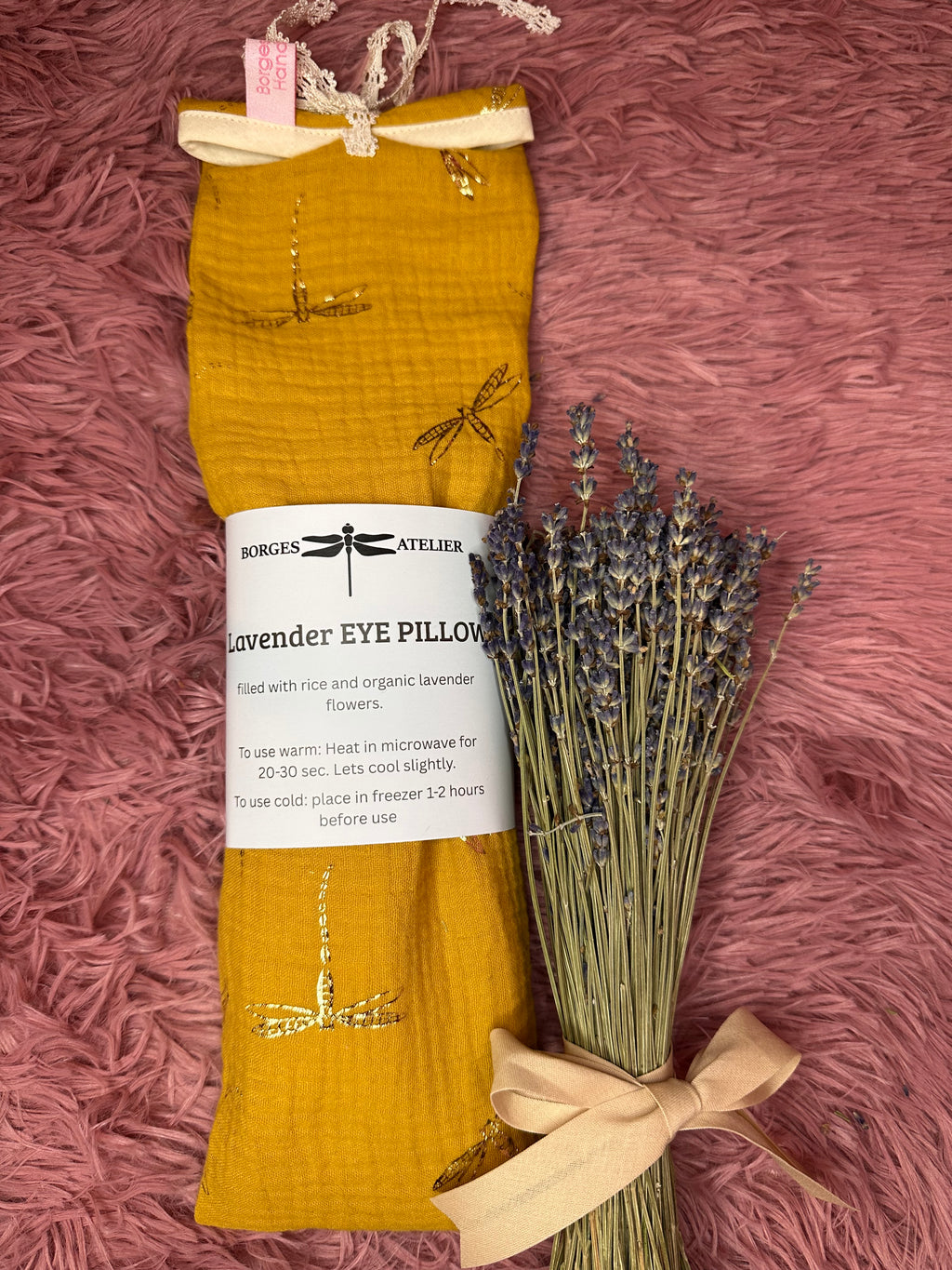 Lavender Eye Pillow "Dragon Fly"