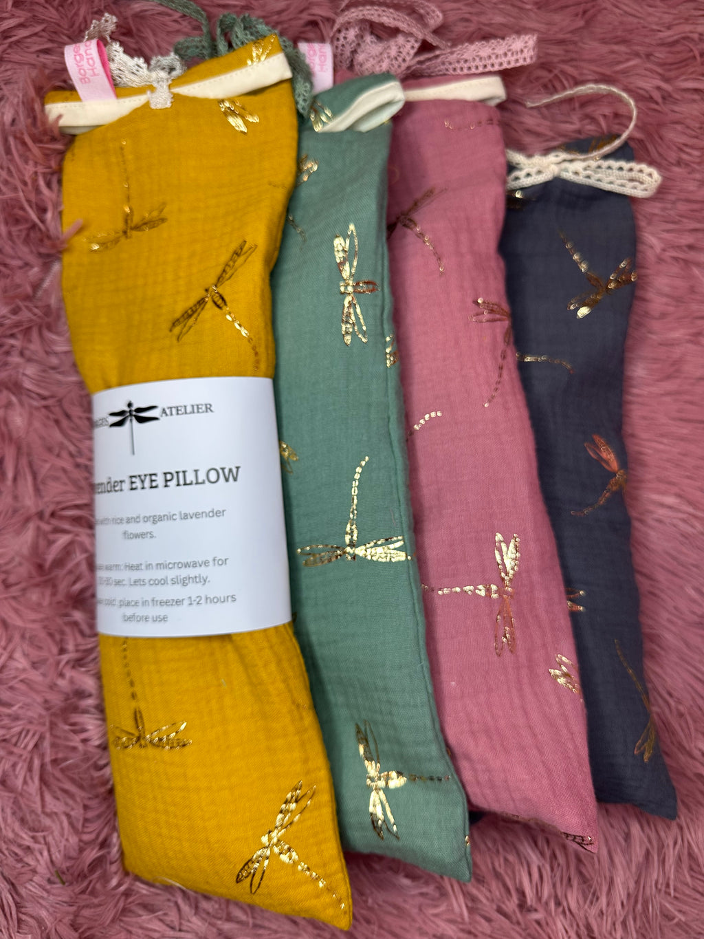 Lavender Eye Pillow "Dragon Fly"