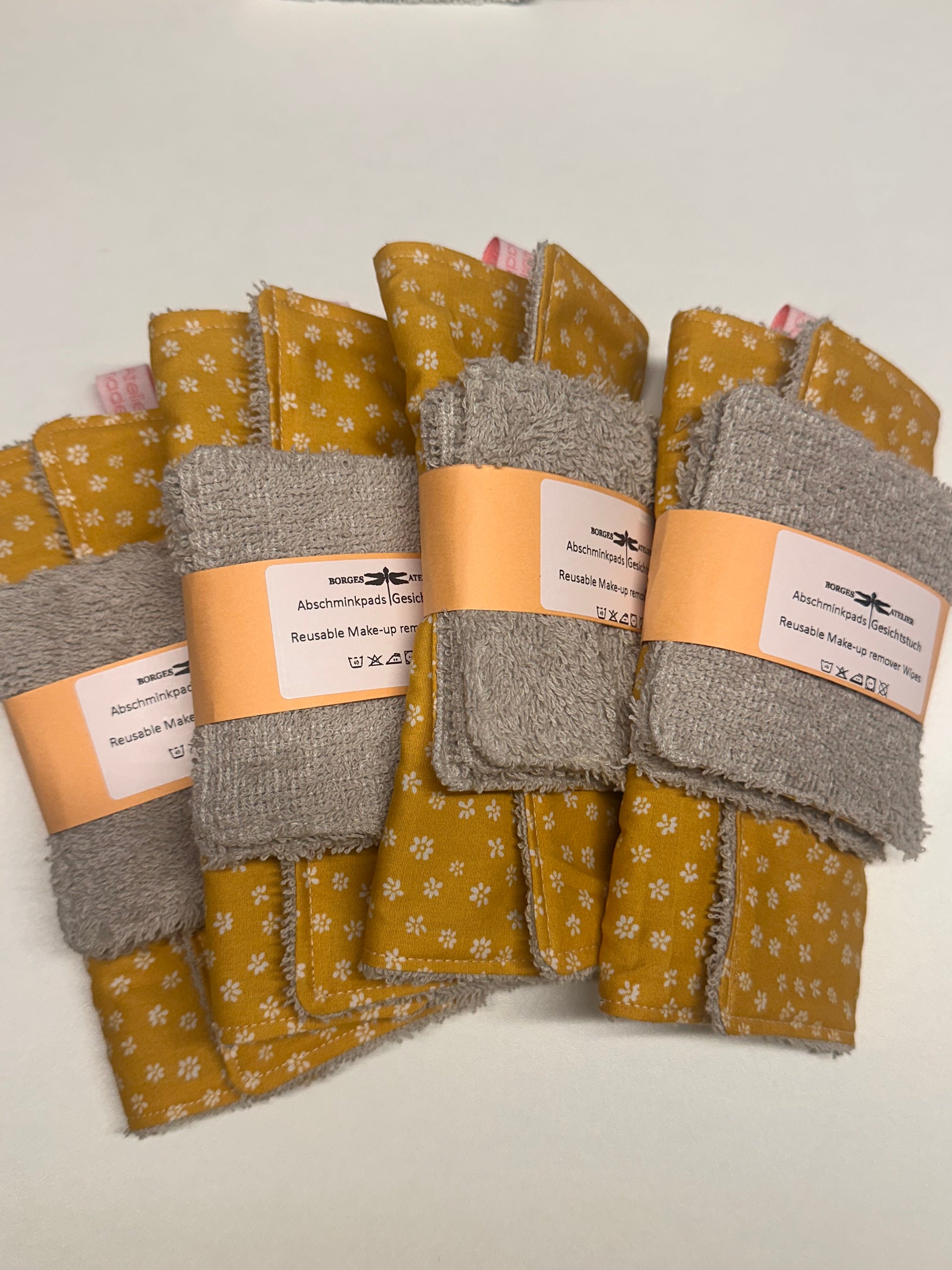 Reusable Make-Up Remover & Towel "Yellow Roses"