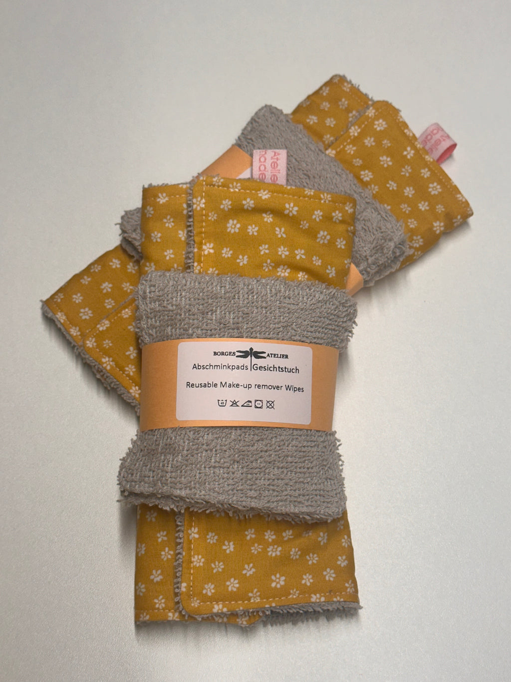Reusable Make-Up Remover & Towel "Yellow Roses"
