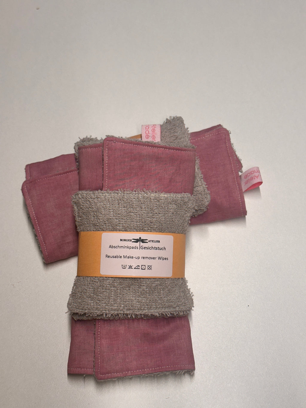 Reusable Make-Up Remover & Towel "Dark Pink"