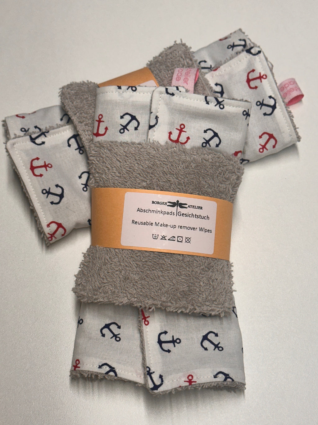 Reusable Make-Up Remover & Towel "Anker Tricolor"